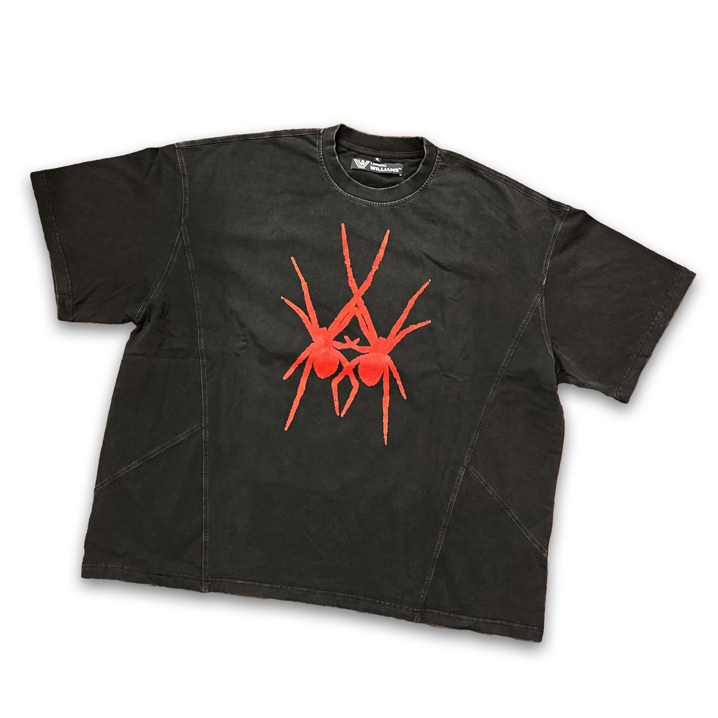 Twin SPiDER TEE (Washed Black)