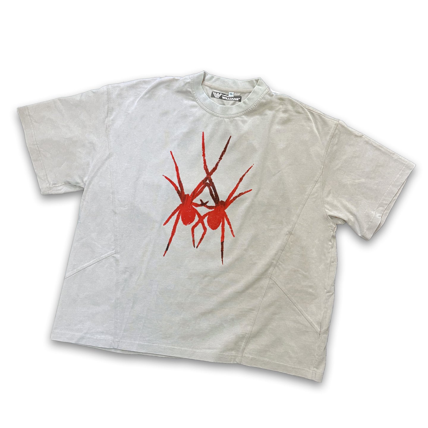 Twin SPiDER TEE (Washed Cream)