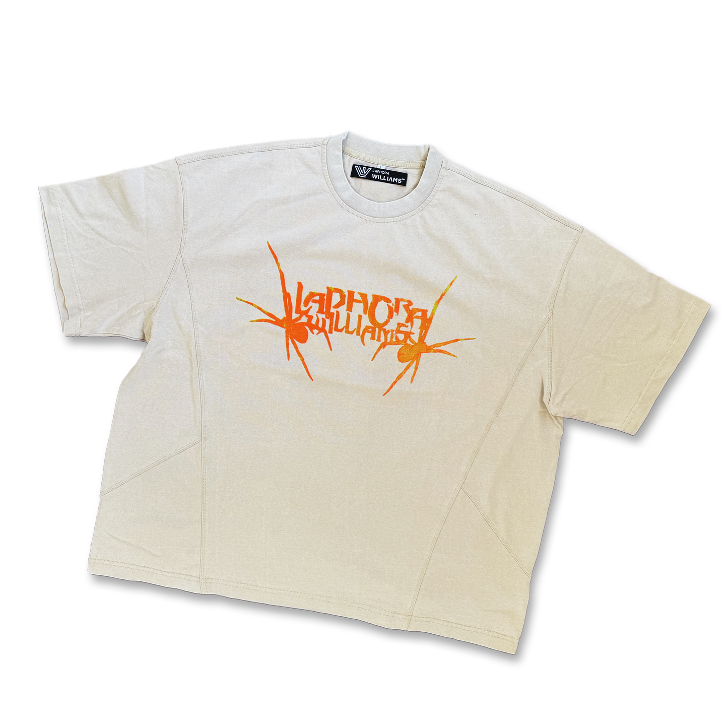 Twin SPiDER TEE (Washed Cream)
